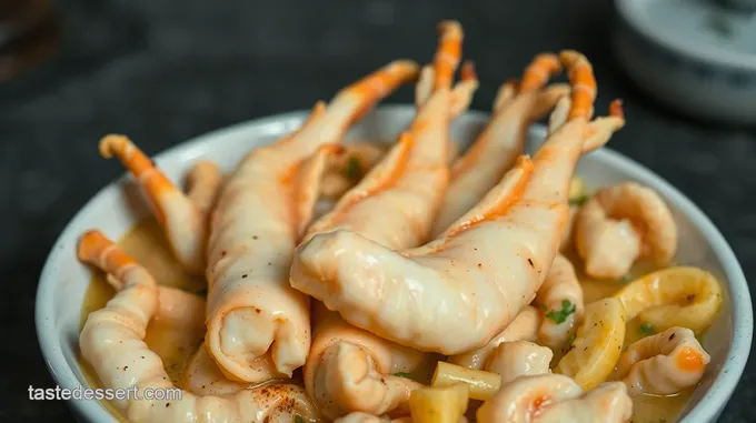 Imitation Surimi Snow Crab Legs with Garlic Butter Dipping Sauce
