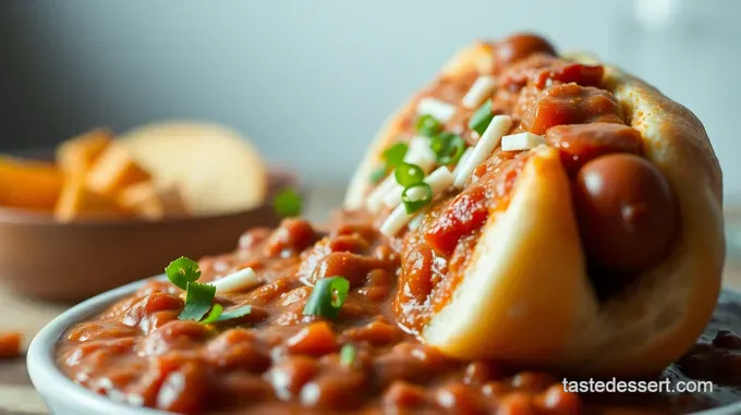 Kickin Hot Dog Chili