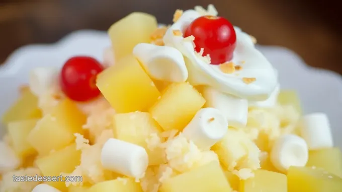 Pineapple Fluff Dessert with Evaporated Milk