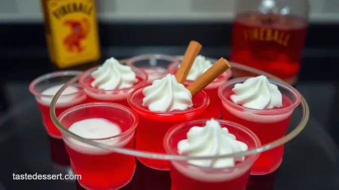 Sizzling Cinnamon Fireball Jello Shots: A Party in a Cup!