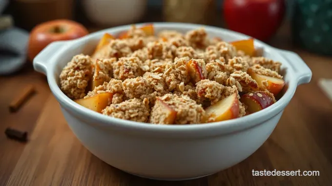 Spiced Baked Apples with Crumble Topping