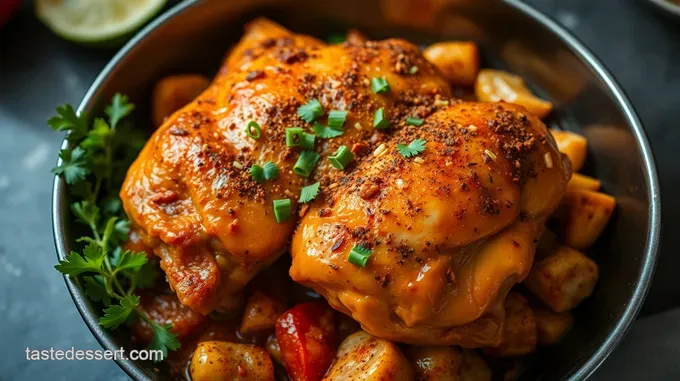 Taco Bell Inspired Slow Roasted Chicken