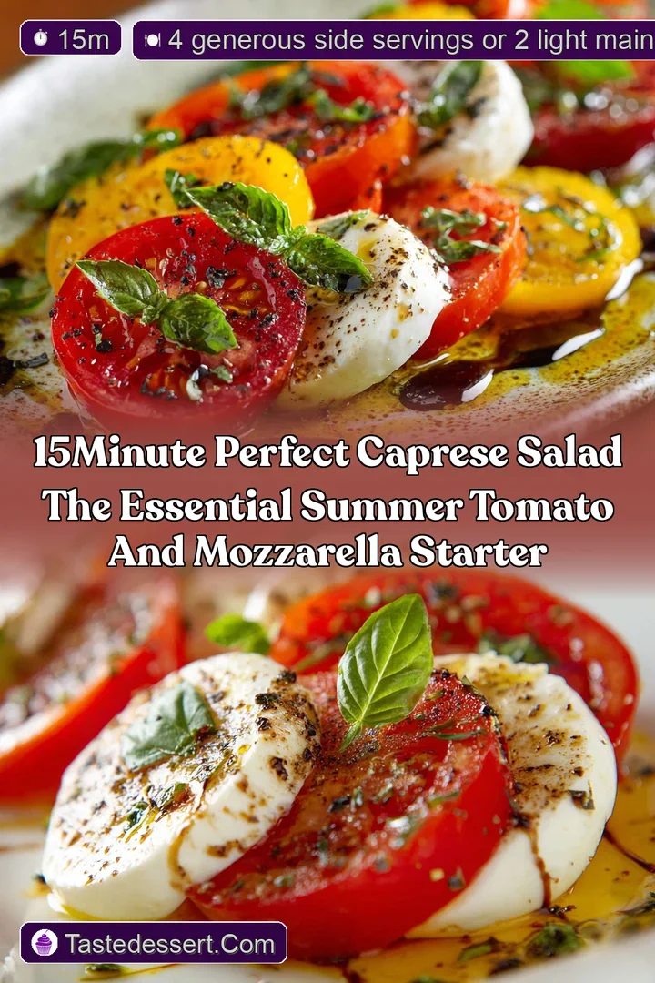 15Minute Perfect Caprese Salad The Essential Summer Tomato and Mozzarella Starter