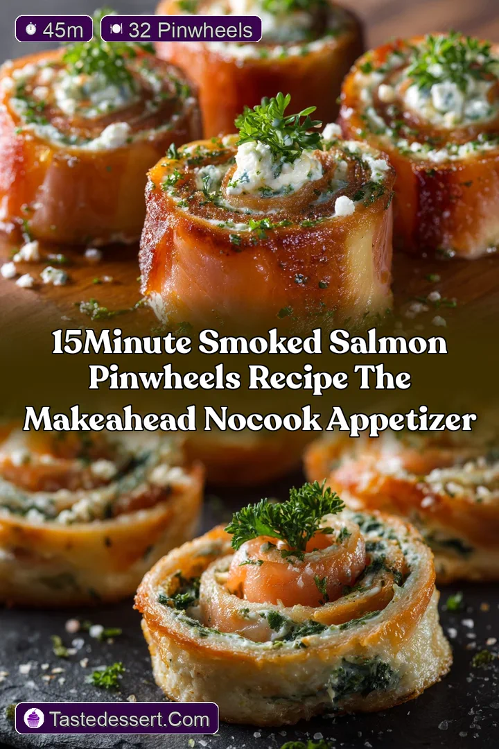 15Minute Smoked Salmon Pinwheels Recipe The MakeAhead NoCook Appetizer