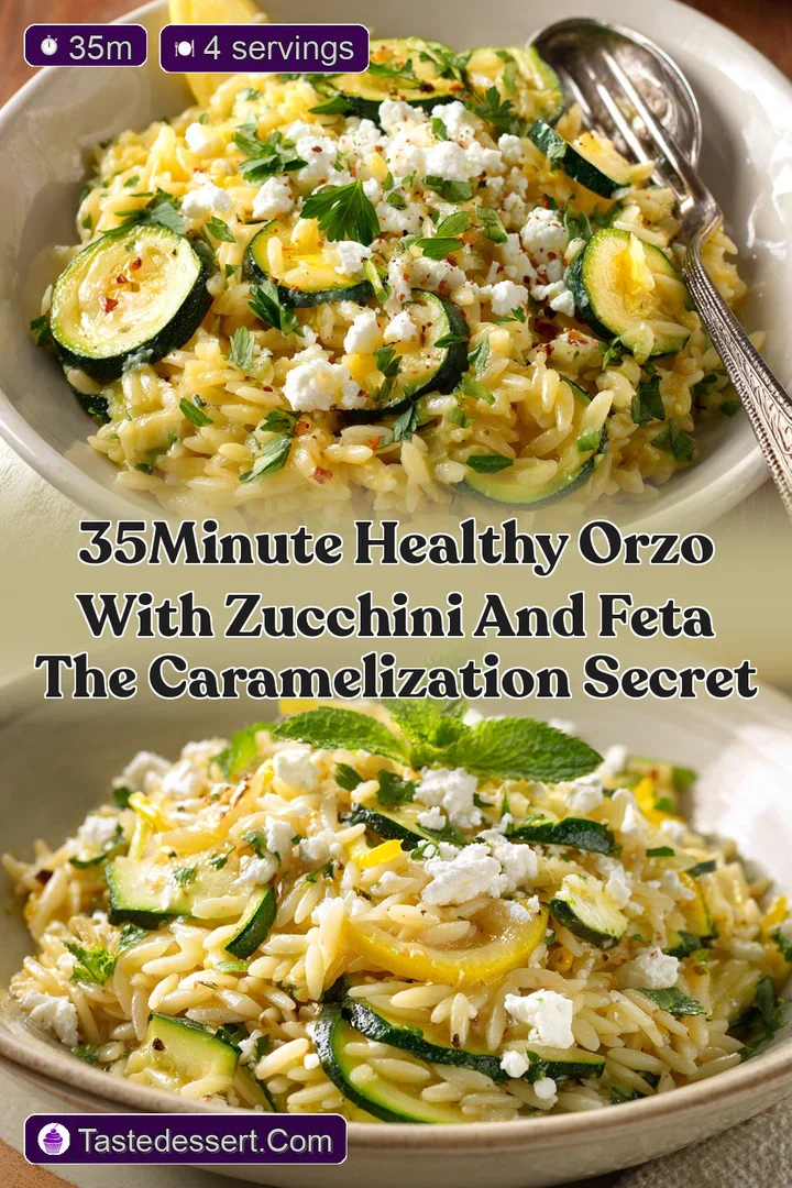 35Minute Healthy Orzo with Zucchini and Feta The Caramelization Secret