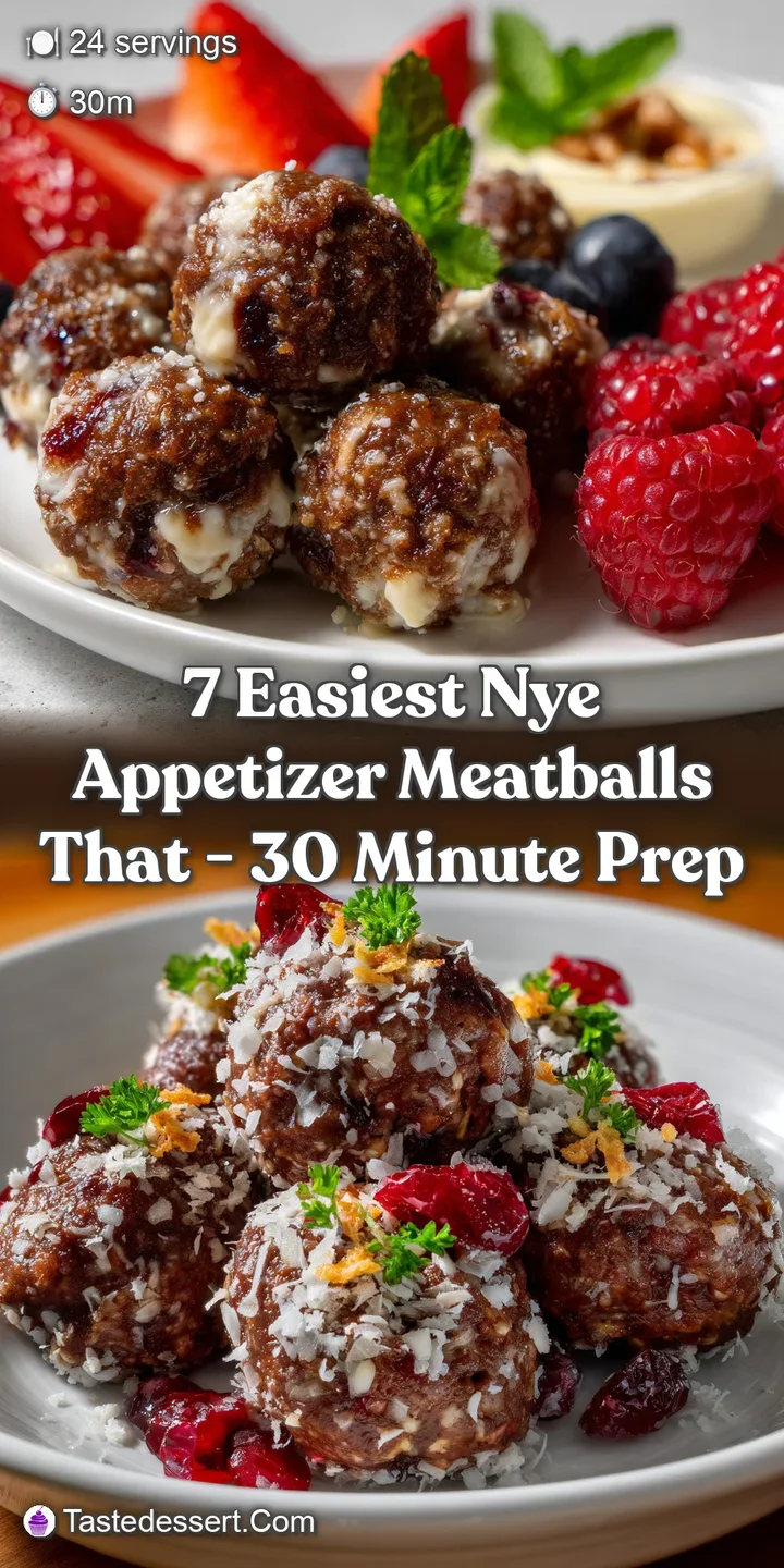 Close-up of a tender meatball, its surface coated in a glossy, flavorful sauce; steam rising, hinting at a warm, comfortin...