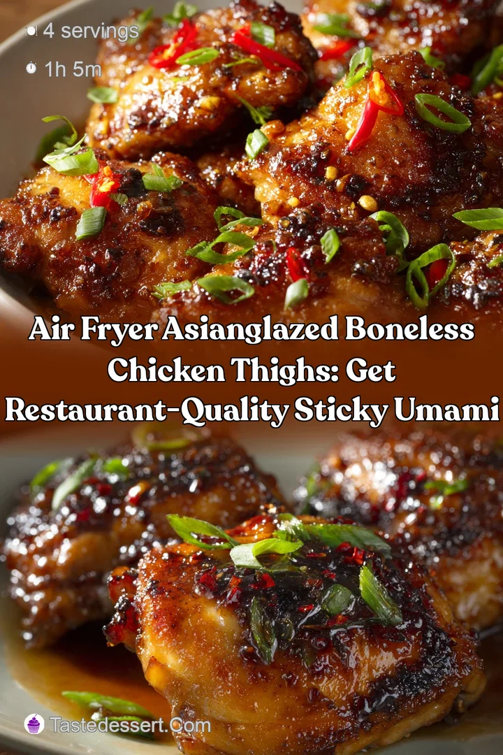 Air Fryer AsianGlazed Boneless Chicken Thighs: Get Restaurant-Quality Sticky Umami