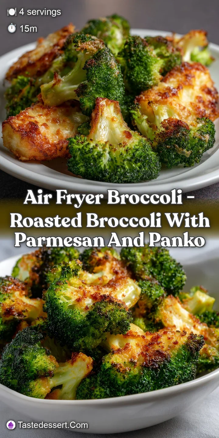 Air Fryer Broccoli - Roasted Broccoli With Parmesan And Panko