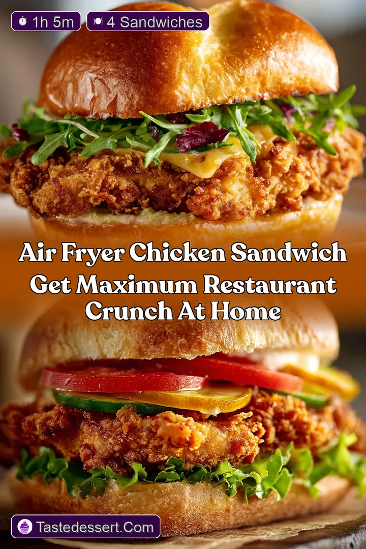 Air Fryer Chicken Sandwich Get Maximum Restaurant Crunch at Home