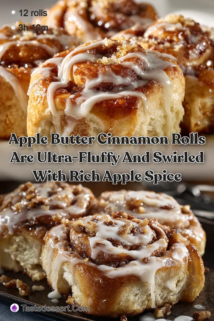 Apple Butter Cinnamon Rolls are Ultra-Fluffy and Swirled with Rich Apple Spice