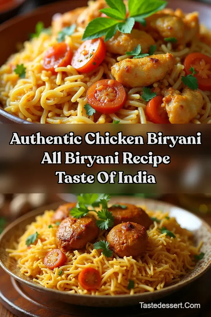 Authentic Chicken Biryani all biryani recipe Taste of India