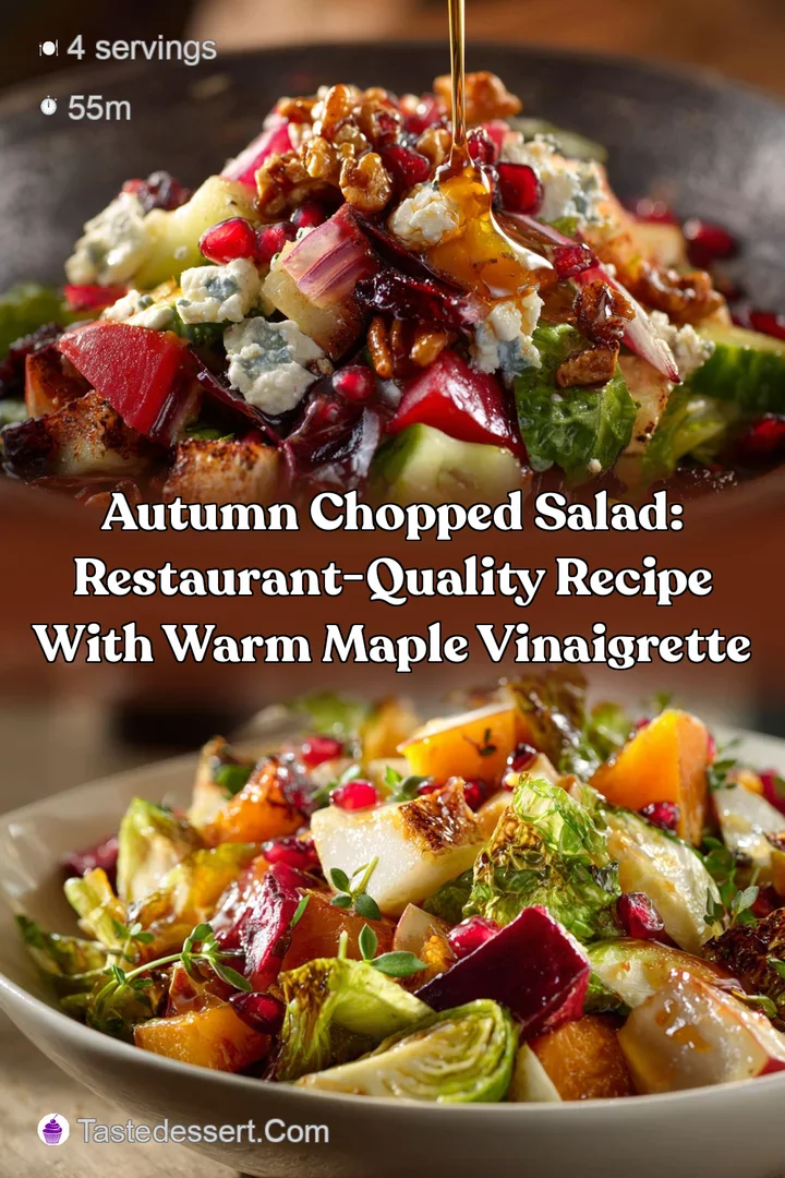 Autumn Chopped Salad: Restaurant-Quality Recipe with Warm Maple Vinaigrette