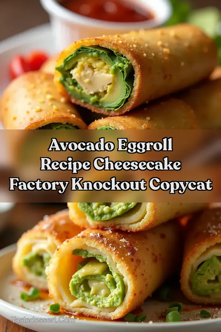 Avocado Eggroll Recipe Cheesecake Factory Knockout Copycat