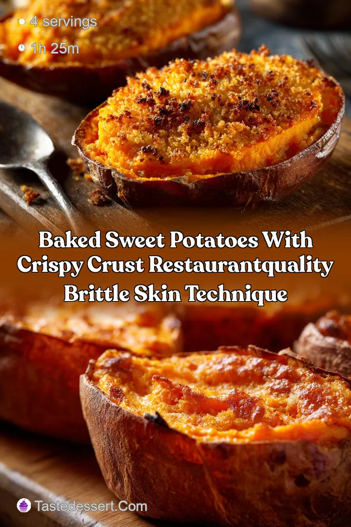 Baked Sweet Potatoes with Crispy Crust RestaurantQuality Brittle Skin Technique