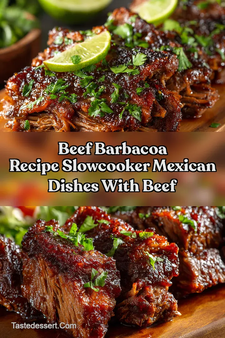 Beef Barbacoa Recipe SlowCooker Mexican Dishes with Beef