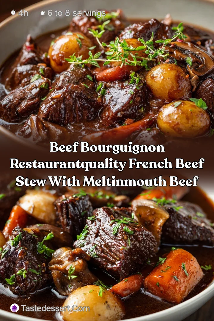 Beef Bourguignon RestaurantQuality French Beef Stew with MeltinMouth Beef