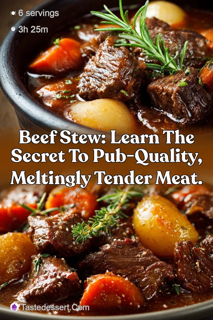Beef Stew: Learn the Secret to Pub-Quality Meltingly Tender Meat.