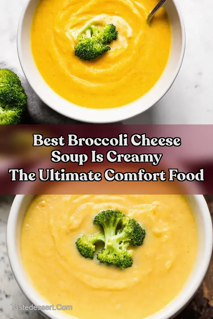 Best Broccoli Cheese Soup is creamy The Ultimate Comfort Food