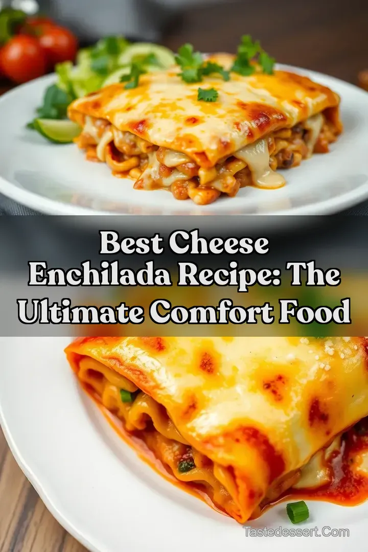 Best Cheese Enchilada Recipe: The Ultimate Comfort Food