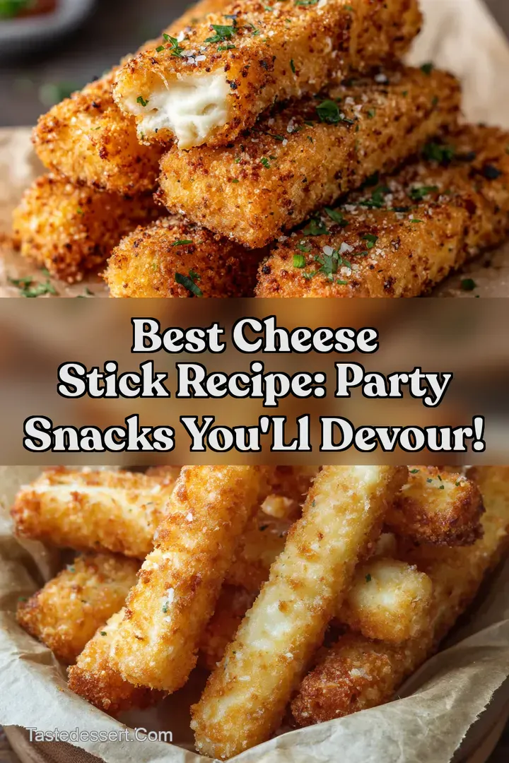 Best Cheese Stick Recipe: Party Snacks You' ll Devour! : PIN FOR LATER Best Cheese Stick Recipe: Party Snacks You' ll Devour!