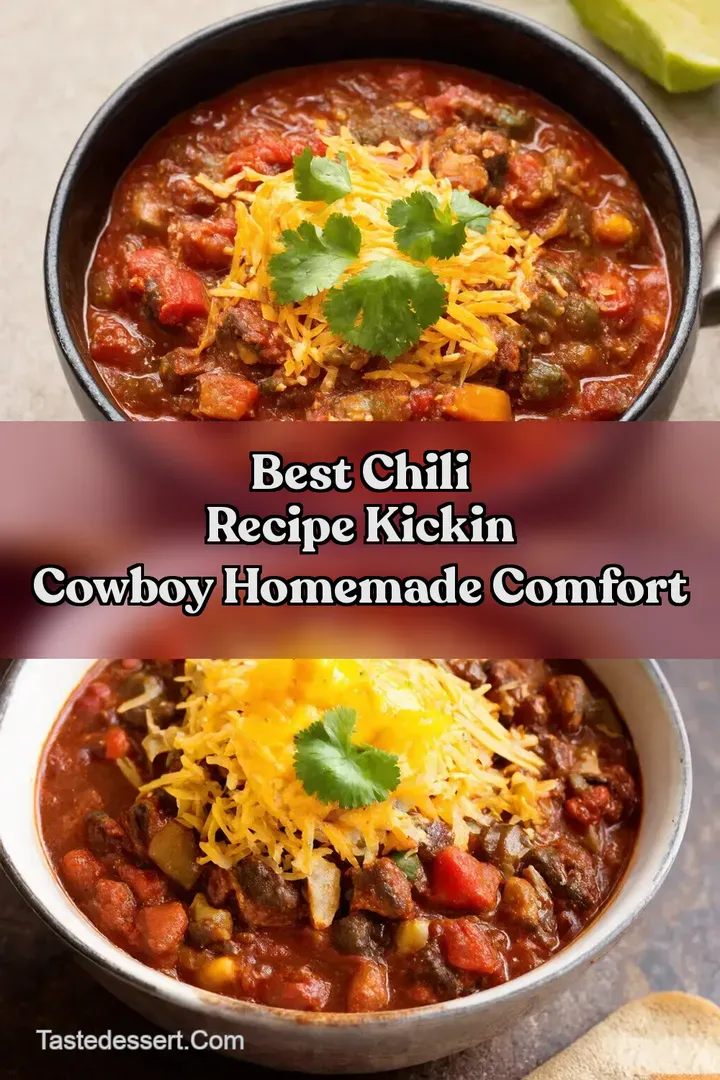 Best Chili Recipe Kickin Cowboy Homemade Comfort