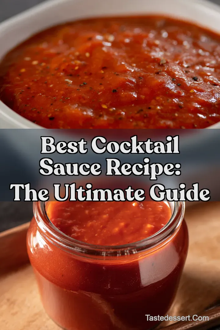 Best Cocktail Sauce Recipe: The ULTIMATE Guide : PIN FOR LATER Best Cocktail Sauce Recipe: The ULTIMATE Guide