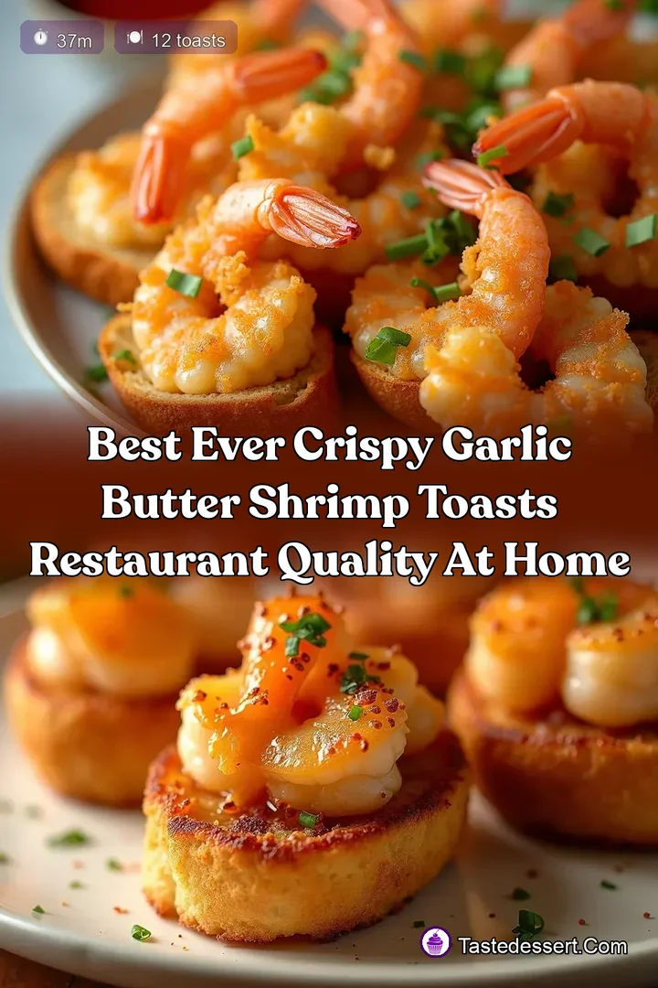 Best Ever Crispy Garlic Butter Shrimp Toasts Restaurant Quality at Home