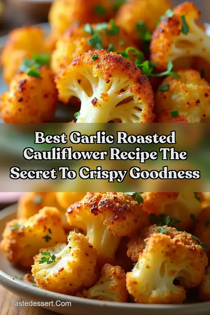Best Garlic Roasted Cauliflower Recipe The Secret To Crispy Goodness