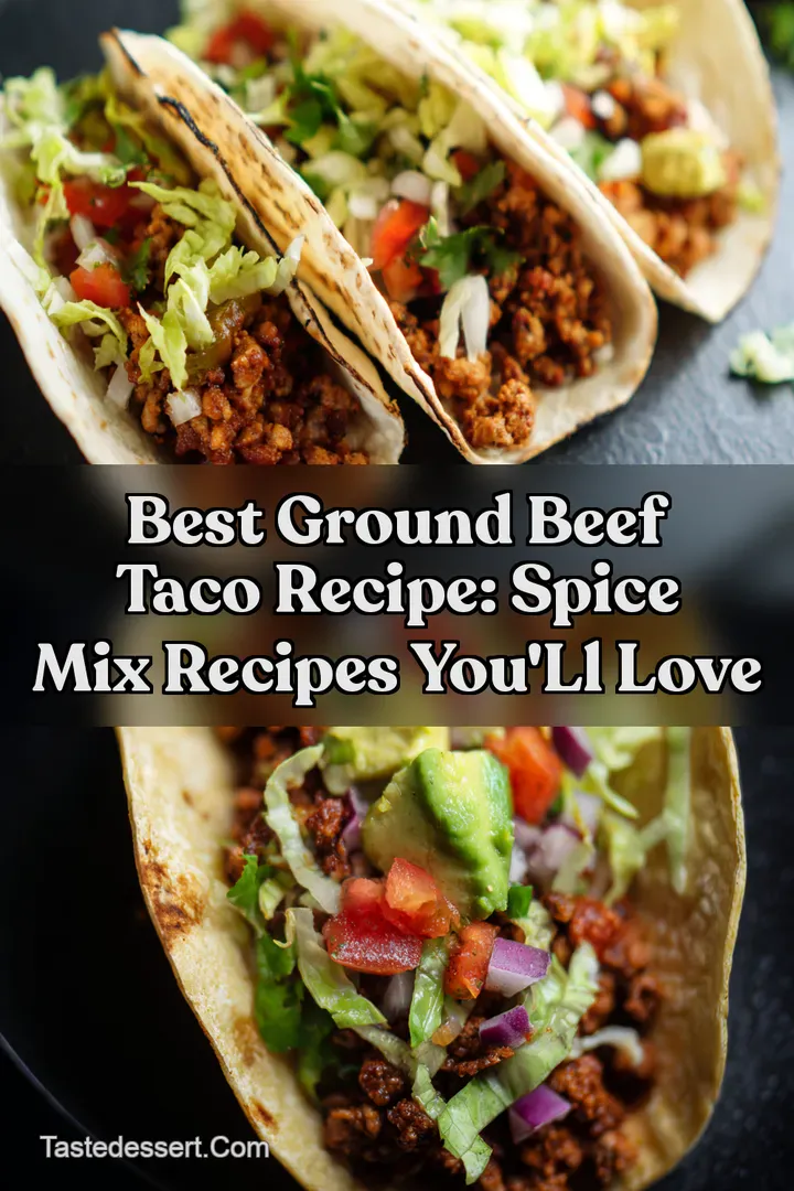 Best Ground Beef Taco Recipe: Spice Mix Recipes You' ll Love : PIN FOR LATER Best Ground Beef Taco Recipe: Spice Mix Recipes You' ll Love