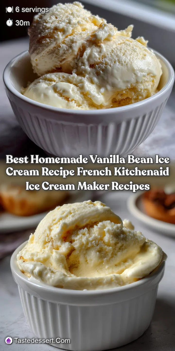 Best Homemade Vanilla Bean Ice Cream Recipe French Kitchenaid Ice Cream Maker Recipes