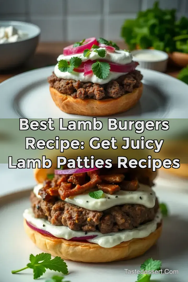 Best Lamb Burgers Recipe: Get Juicy Lamb Patties Recipes