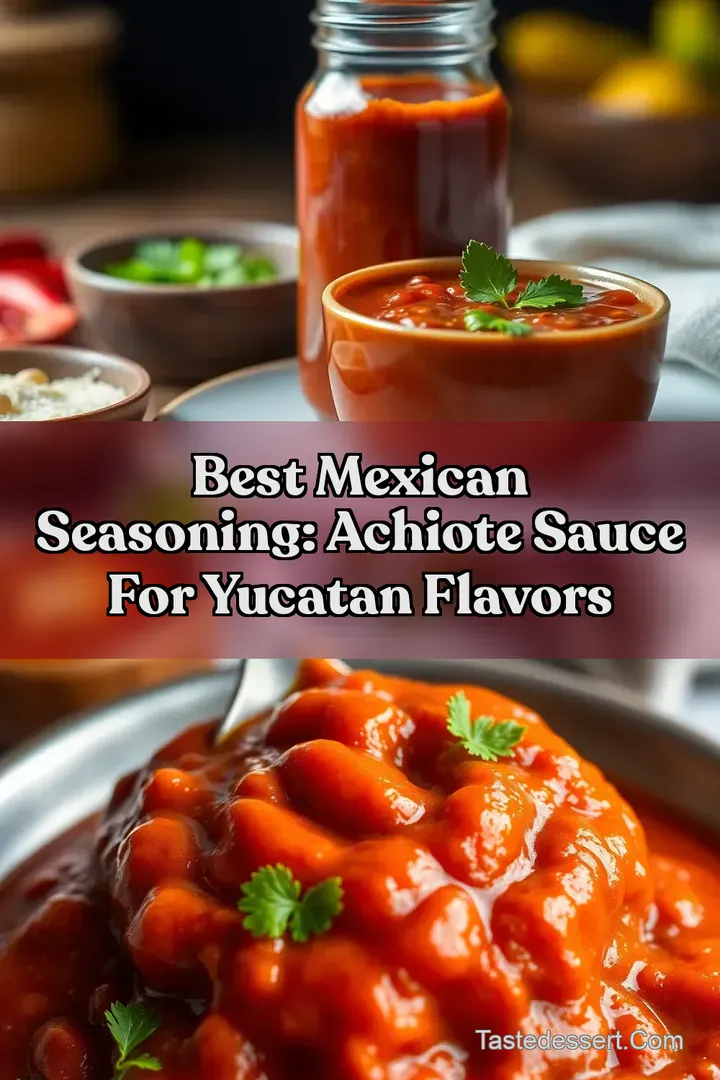 Best Mexican Seasoning: Achiote Sauce For Yucatan Flavors : PIN FOR LATER Best Mexican Seasoning: Achiote Sauce For Yucatan Flavors