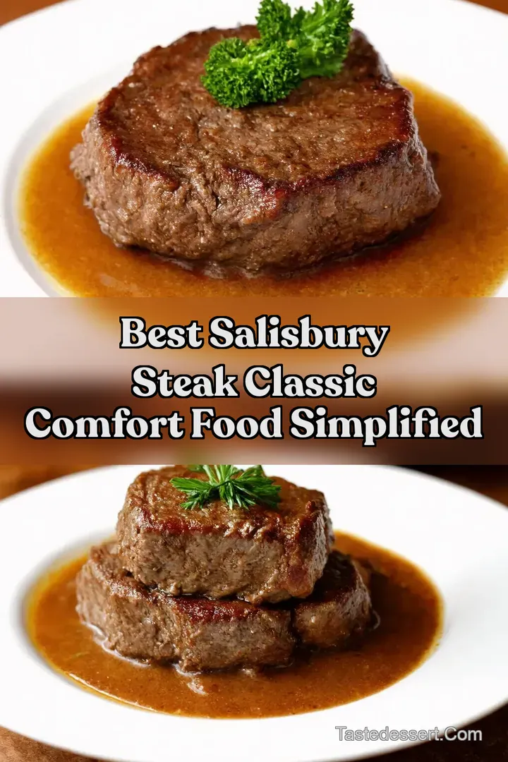 Best Salisbury Steak Classic Comfort Food Simplified : PIN FOR LATER Best Salisbury Steak Classic Comfort Food Simplified