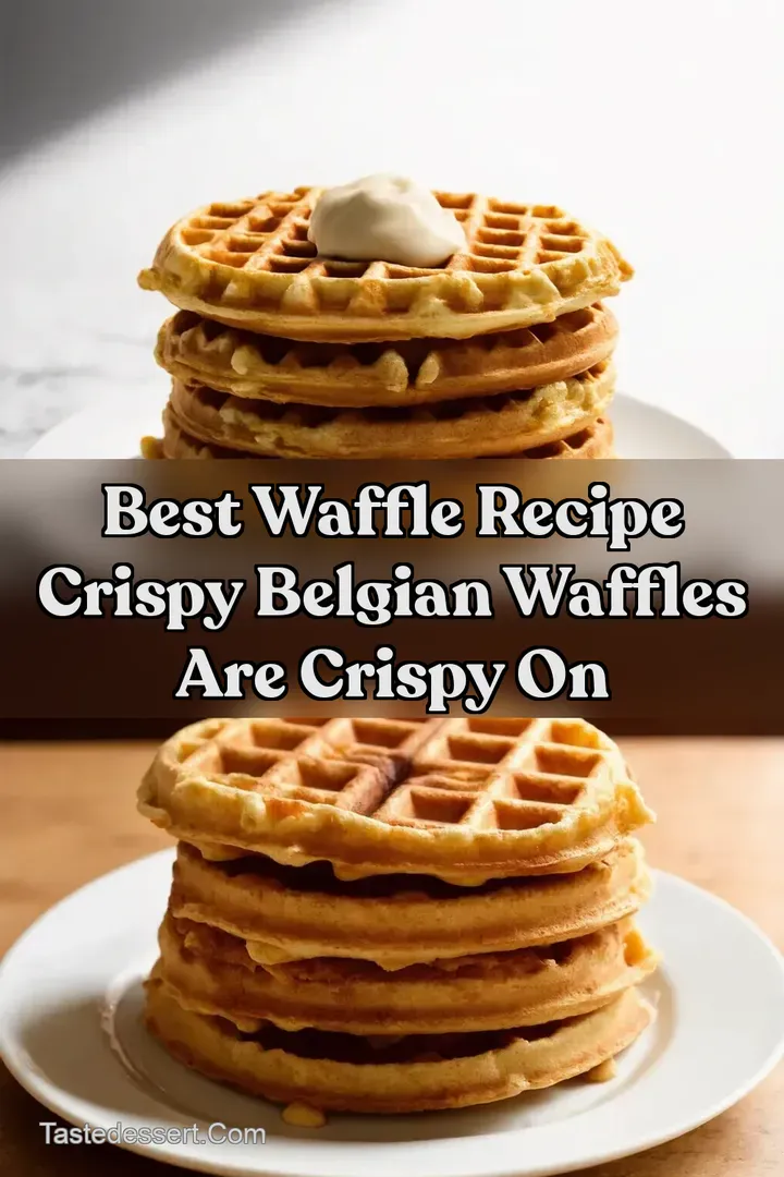 Best Waffle Recipe Crispy Belgian Waffles Are Crispy On