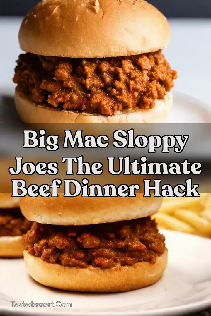 Big Mac Sloppy Joes The Ultimate Beef Dinner Hack