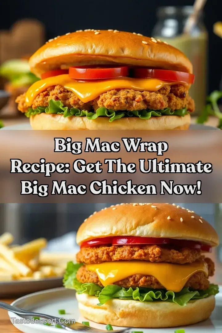 Big Mac Wrap Recipe: Get the Ultimate Big Mac Chicken Now!