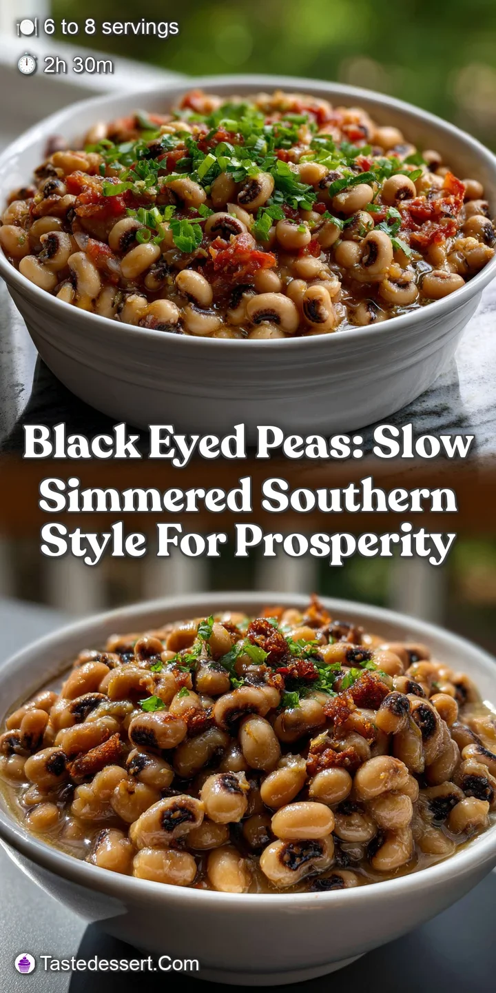 Black Eyed Peas: Slow Simmered Southern Style for Prosperity