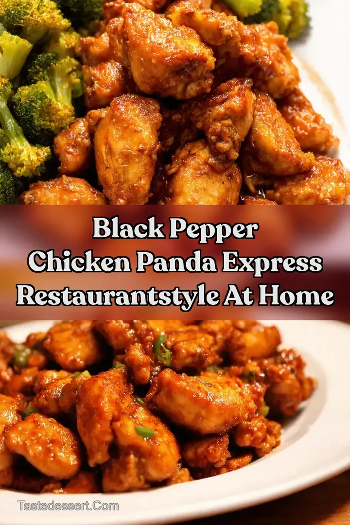 Black Pepper Chicken Panda Express RestaurantStyle at Home