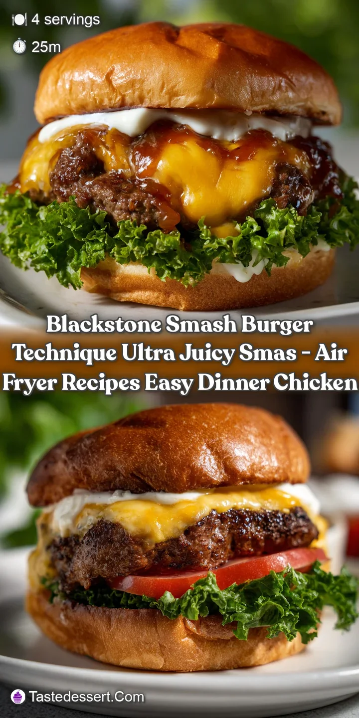 Blackstone Smash Burger Technique Ultra Juicy Smas - Air Fryer Recipes Easy Dinner Chicken