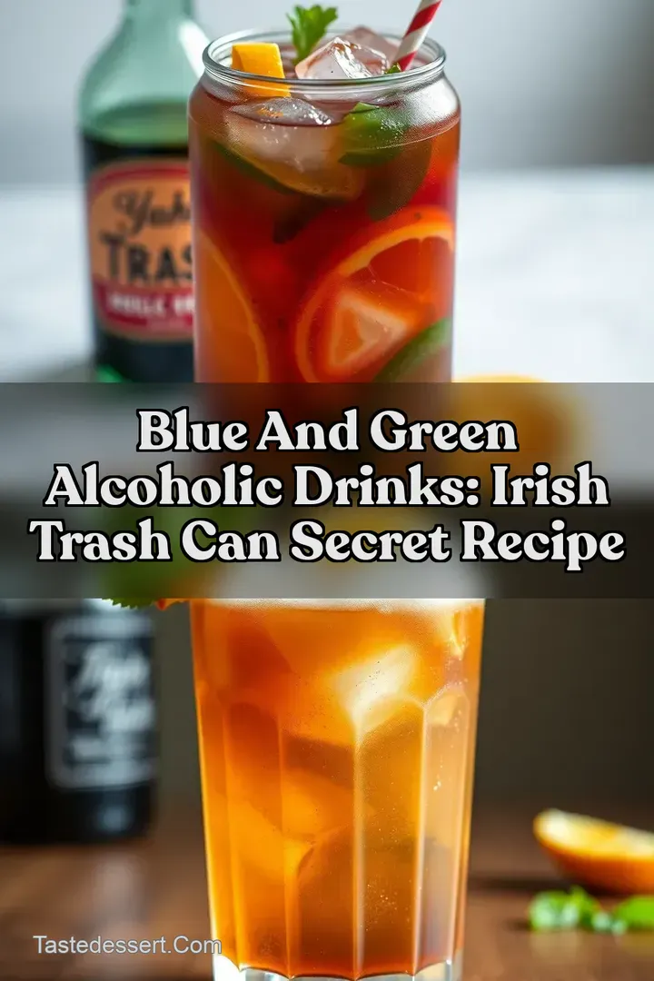 Blue And Green Alcoholic Drinks: Irish Trash Can Secret Recipe : PIN FOR LATER Blue And Green Alcoholic Drinks: Irish Trash Can Secret Recipe