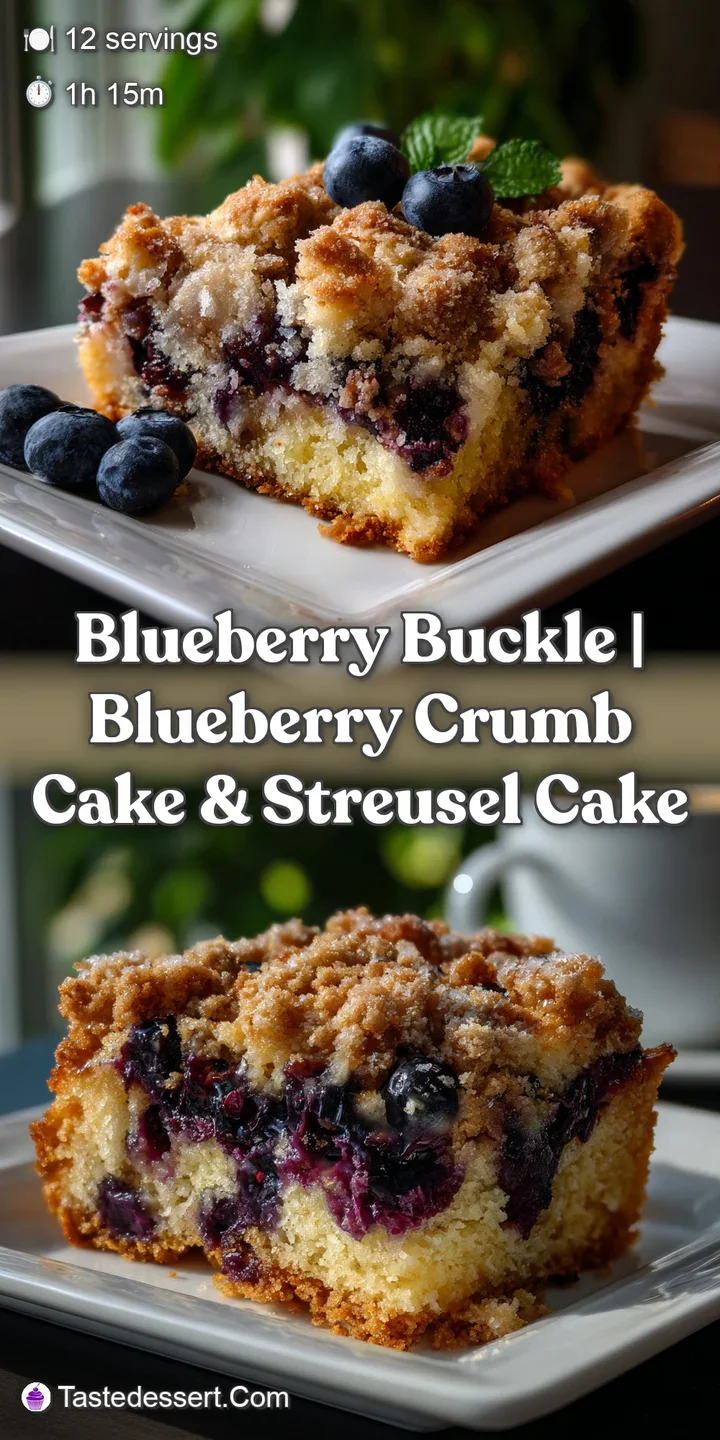 Blueberry Buckle | Blueberry Crumb Cake & Streusel Cake