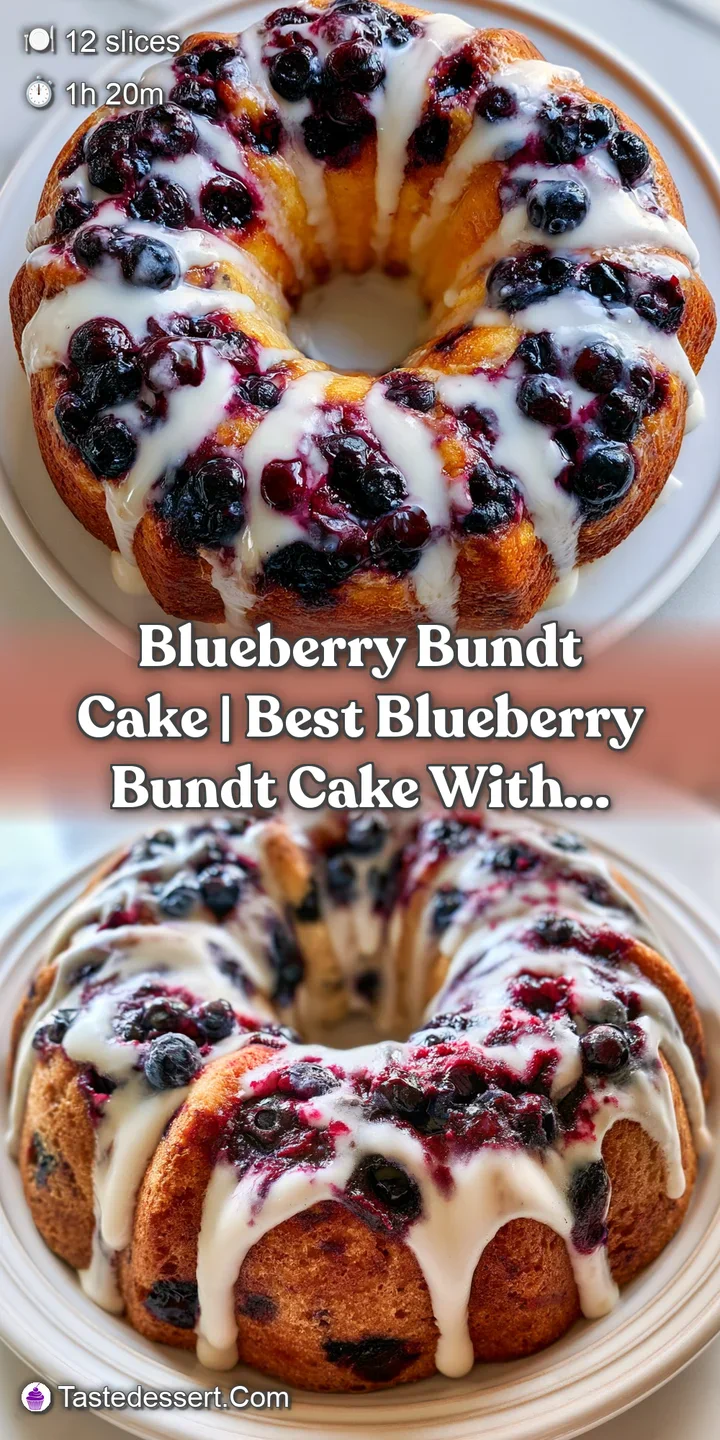 Close-up of a tender cake crumb filled with burst blueberries and a dusting of fine white powdered sugar.