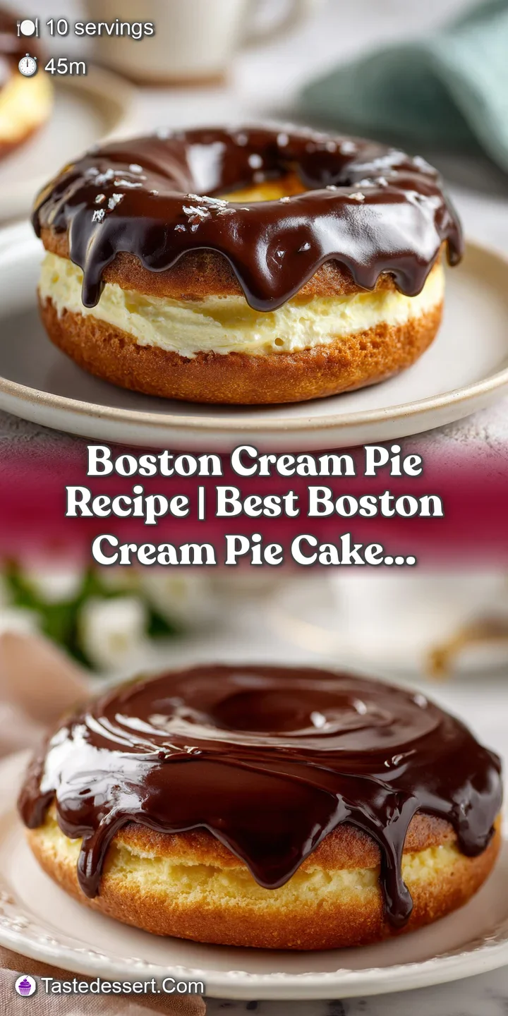 Close-up of creamy vanilla custard spilling from a tender cake, topped with glossy, dark chocolate.