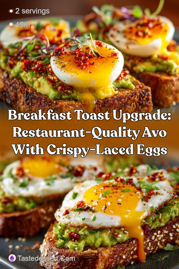 Breakfast Toast Upgrade: Restaurant-Quality Avo with Crispy-Laced Eggs