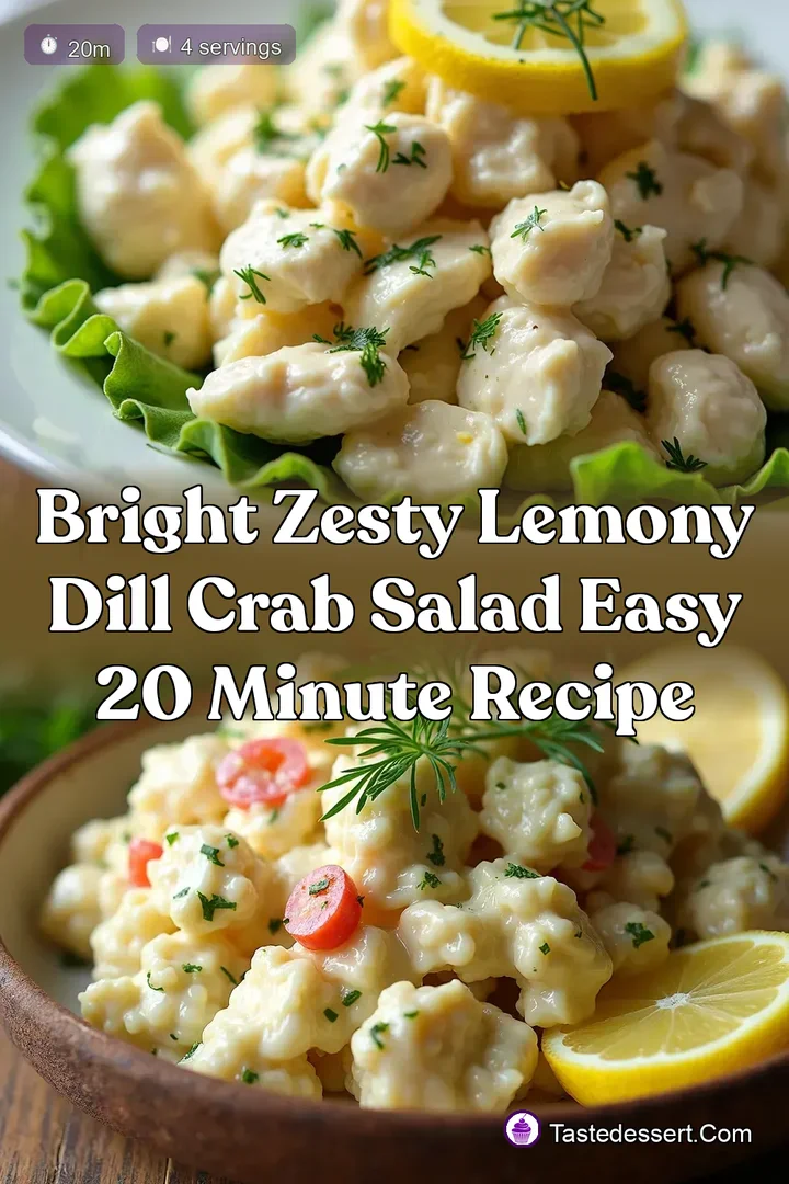 Bright Zesty Lemony Dill Crab Salad Easy 20 Minute Recipe
