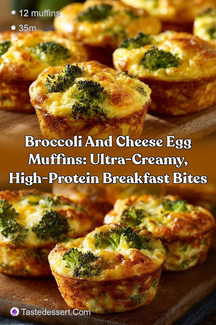 Broccoli and Cheese Egg Muffins: Ultra-Creamy High-Protein Breakfast Bites