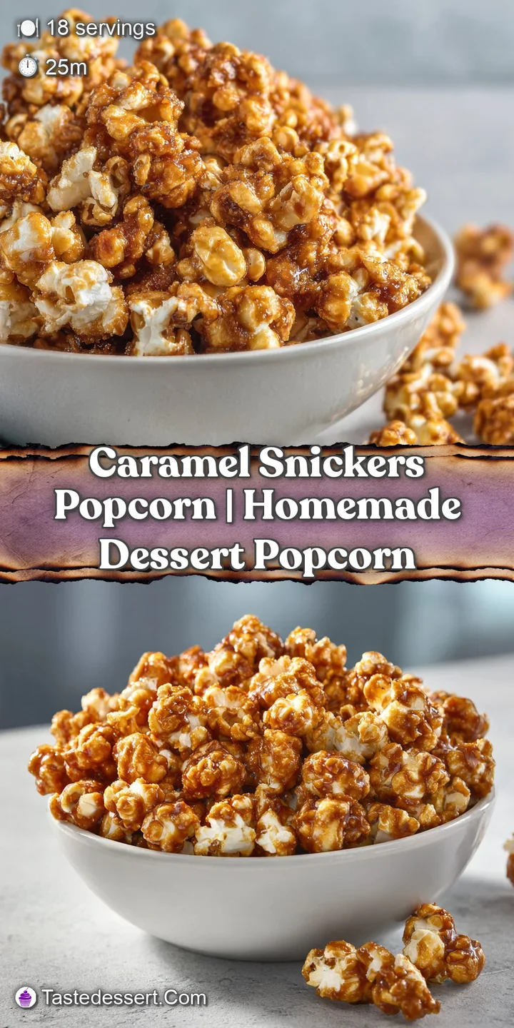 Close-up of crunchy golden popcorn kernels coated in glossy caramel and thick ribbons of rich, melted chocolate.