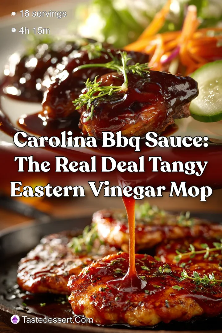 Carolina BBQ Sauce: The Real Deal Tangy Eastern Vinegar Mop