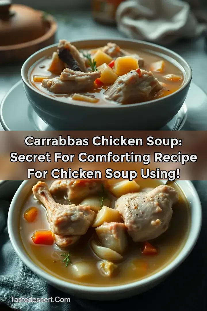 Carrabbas Chicken Soup: Secret for Comforting recipe for chicken soup using!