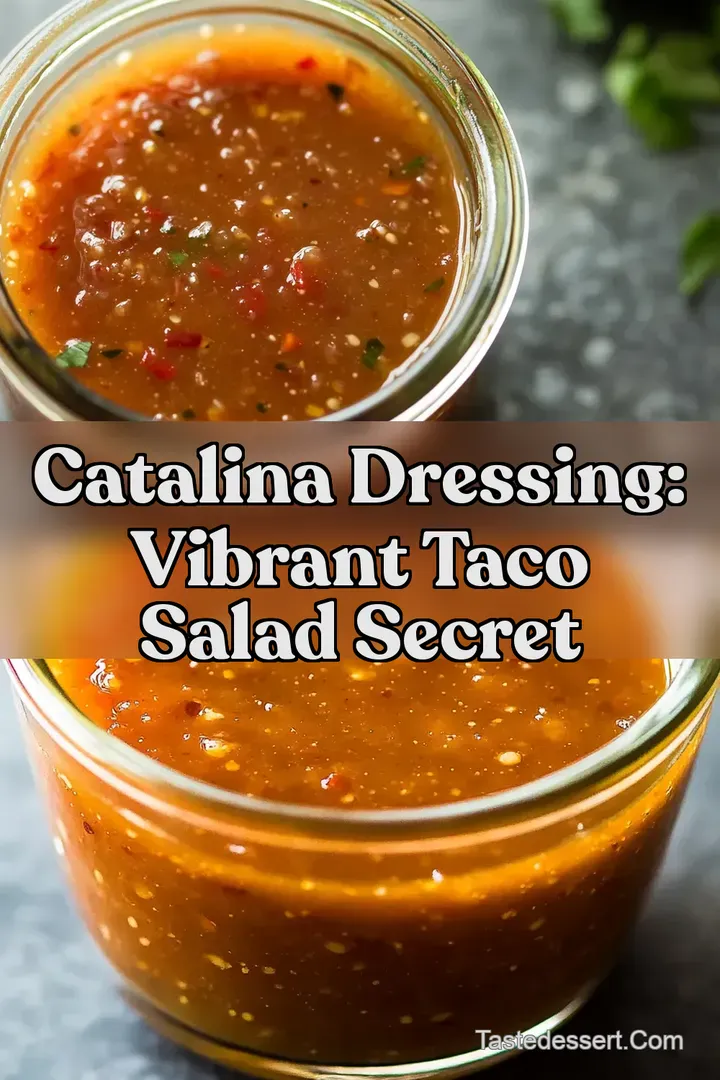 Catalina Dressing: Vibrant Taco Salad Secret